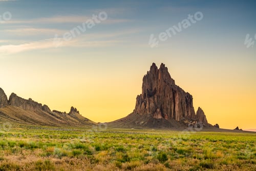 Preview: Shiprock, New Mexico, USA at the Shiprock rock formation.