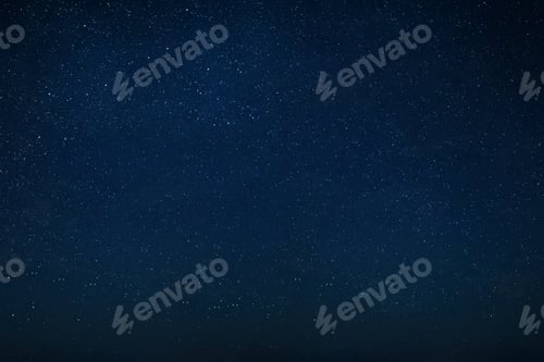 Preview: Night amazing blue sky with stars. Space background
