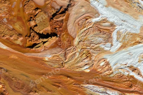 Preview: Crystals and minerals precipitating from residual gold mining leach waters