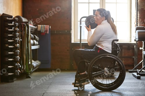 Preview: Woman with Disability doing Strength Training
