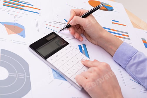 Preview: documents on the table, office workplace