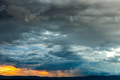 Preview: thunder storm sky Rain clouds