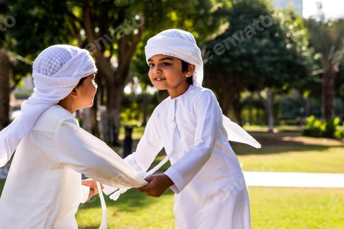 Preview: Group of middle eastern kids in Dubai