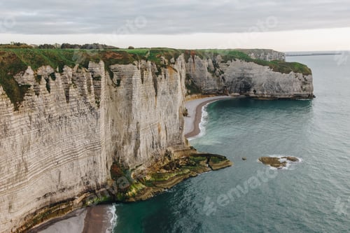 Preview: beautiful cliff and sea, Etretat, Normandy, France