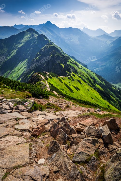 Preview: Trail in the Tatras Mountains at summer