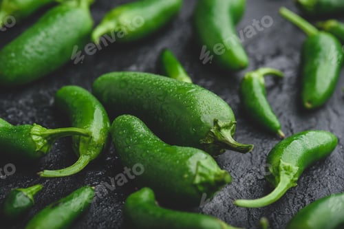 Preview: Jalapeno Peppers on Concrete Background