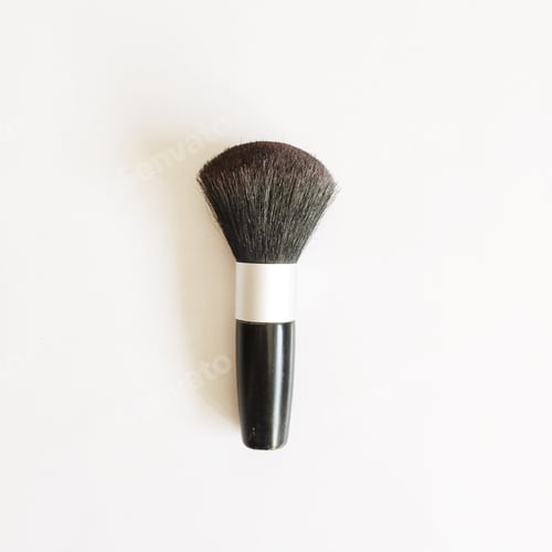 Makeup Brush on White Background for Beauty