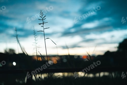Preview: Majestic Mountain at Sunset with Sky and Cloudscape, Beautiful Landscape Captured