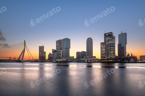 Preview: Rotterdam, Netherlands, City Skyline on the River