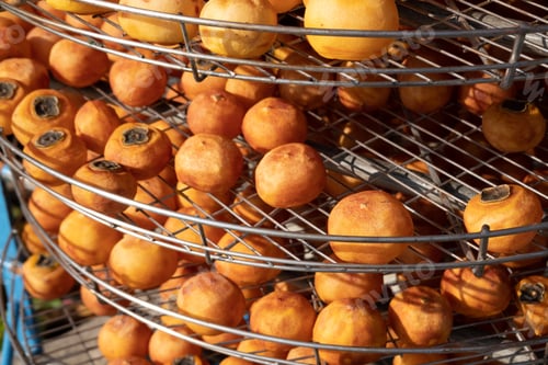Preview: Dried Up Persimmon Under The Sun In Xinpu Township, Hsinchu, Taiwan