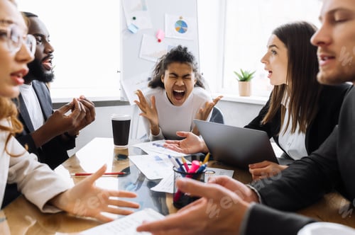 Preview: business people work woman man briefing