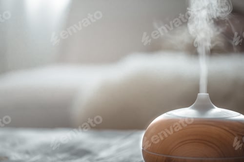 Preview: Humidifier on the table in the living room.