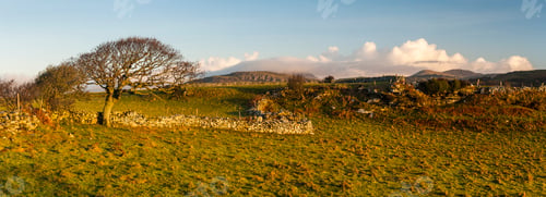 Preview: Snowdonia National Park Landscape at sunrise, near Porthmadog, North Wales