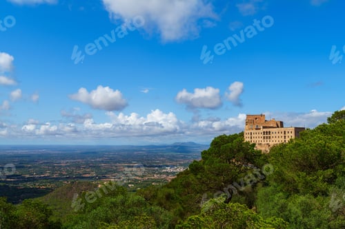 Preview: Mallorica s Holy Hill Serenity Cura Sanctuary Beckons Amidst Balearic Island Panorama Scene