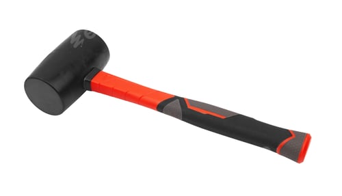 Preview: Rubber hammer isolated on a white background