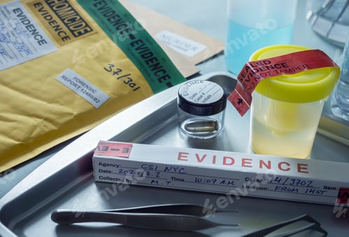 Preview: Criminalistic Laboratory, Bullet shell analysis, conceptual image
