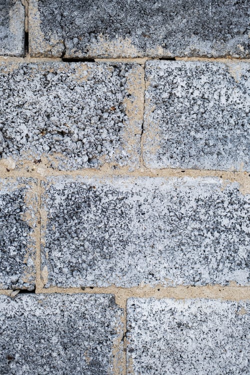Preview: Сinder Block Wall Background. Pattern of Textured Grey Brick.