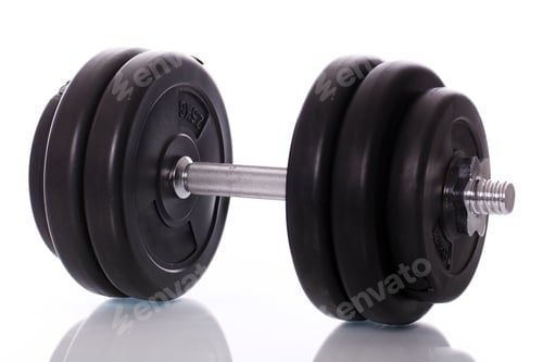 Preview: Big dumbells over white background