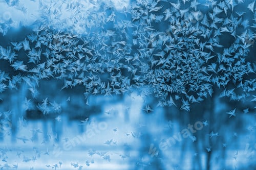 Preview: Beautiful ice patterns on winter window
