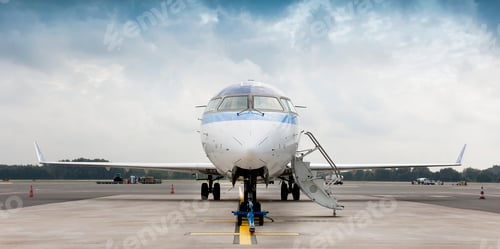 Preview: Parked Jet Airplane