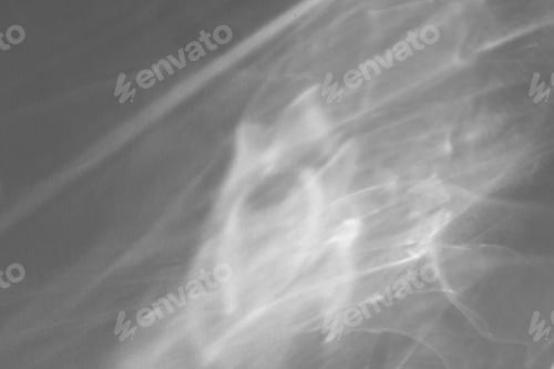 Preview: Caustic effect light refraction on white wall overlay photo mockup, blurred sun rays refracting