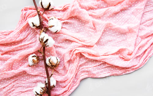 Preview: Cotton flowers and scarf