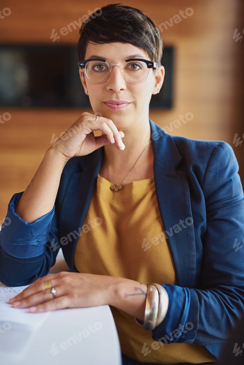 Preview: Professional Woman in a Blazer at Work