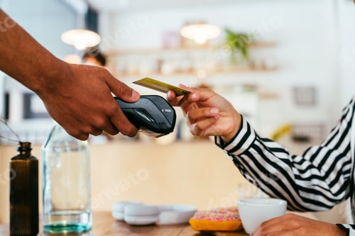 Preview: Barista working in a bar cafeteria