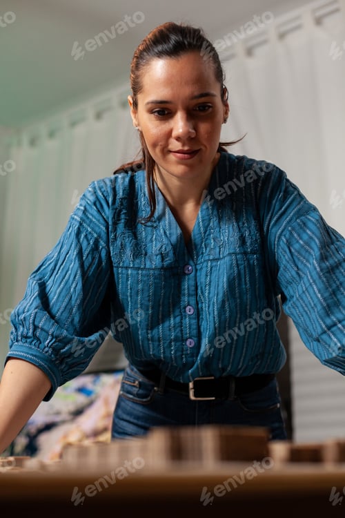 Preview: Portrait of architect designer doing construction work