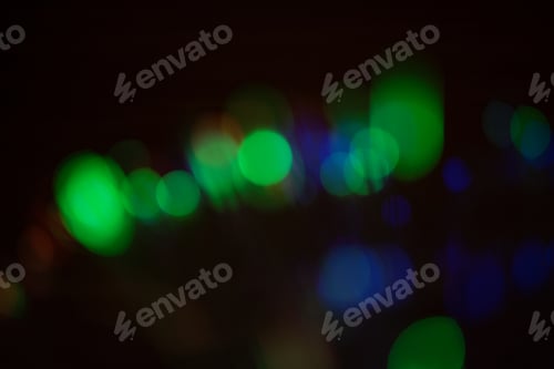 Preview: Blurred green blue splash bokeh effect background.