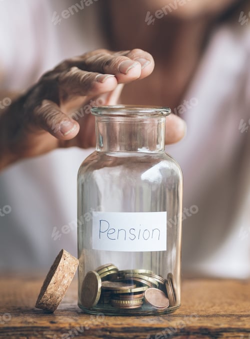Preview: Elderly retired woman and her savings