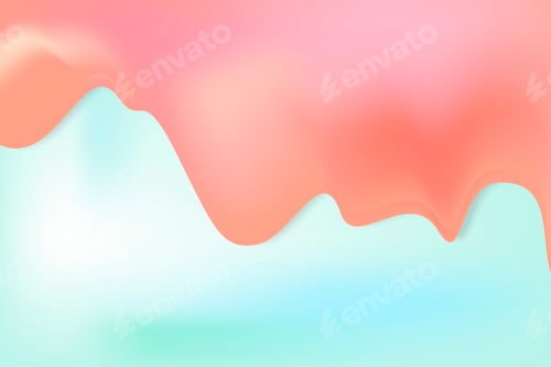 Preview: Orange and turquoise background illustration