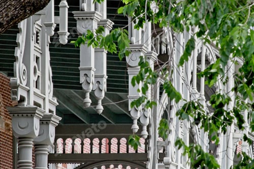 Preview: Extravagant millwork on a University of Tampa building exterior