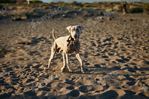 Preview: Funny dog on beach