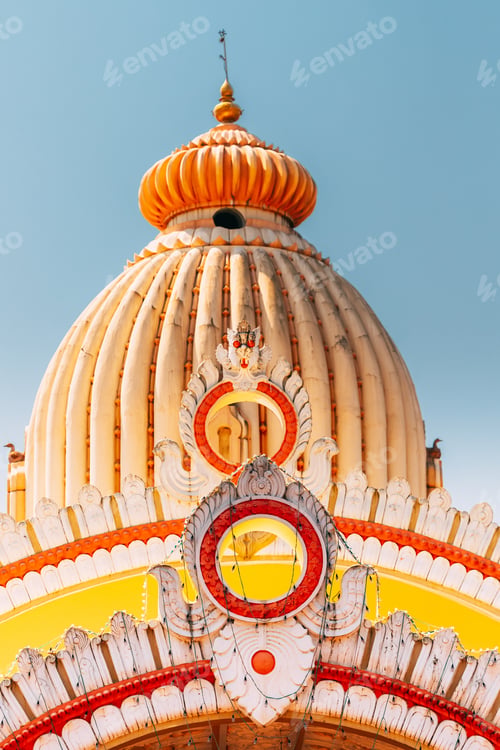 Preview: Mapusa, Goa, India. The Shree Ganesh Mandir, Ganeshpuri Temple. Famous Landmark And Popular