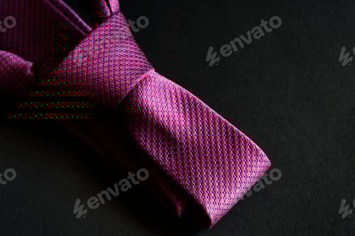 Preview: Elegant patterned tie on a dark surface