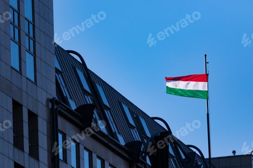 Preview: Hungarian flag in the wind