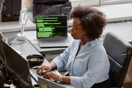 Preview: Concentrated Junior IT Specialist Typing Script