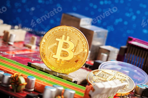 Preview: Bitcoin and a computer graphic card