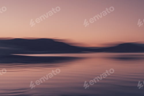 Preview: Scenic sunset over a tranquil lake