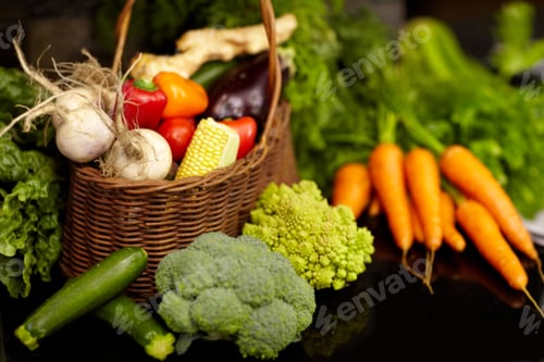 Preview: Natures bounty. Cropped picture of an assortment of fresh vegetable produce.