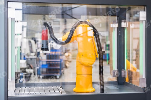Preview: Industrial robots in factory