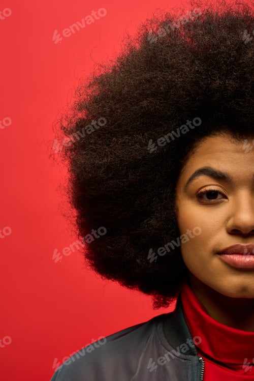 Preview: Vibrant Afro: Red Shirt Style