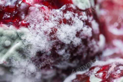 Preview: Spoiled organic surface covered with white mold