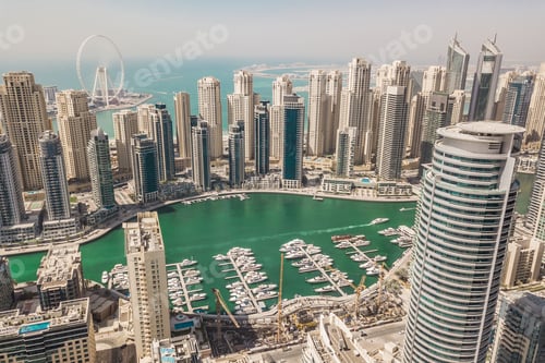 Preview: Aerial view of Dubai Marina district