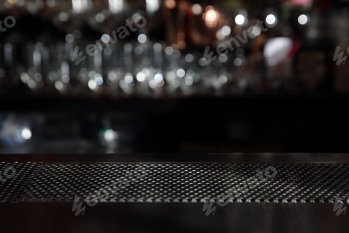Preview: Counter Bar With Glass Background In Dark Tone