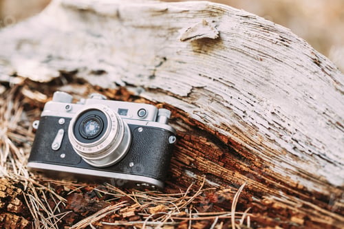 Preview: Old Vintage Small-Format Rangefinder Camera, 1950-1960s.