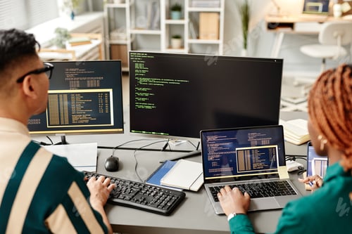 Preview: Two Software Developers Writing Code