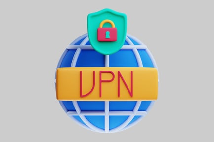 Preview: Stylized globe with shield and lock