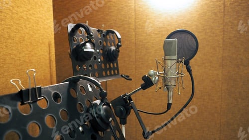 Preview: Microphone with shockmount and pop filter